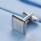 Classic Silver-color Copper Men's Cufflink Party Wedding Suit Shirt Cuff links