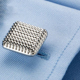 Classic Silver-color Copper Men's Cufflink Party Wedding Suit Shirt Cuff links