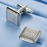 Classic Silver-color Copper Men's Cufflink Party Wedding Suit Shirt Cuff links