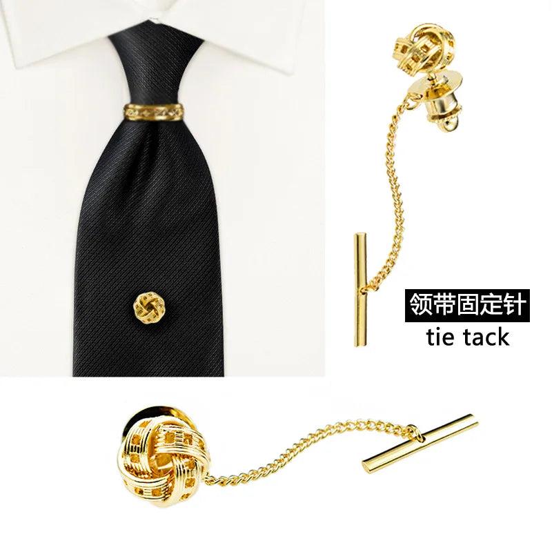 Copper Tie Tack Collar Pin Men's Jewelry Suit Shirt Tie Pins