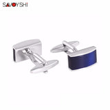 Square Cat's Eye Stone Cufflinks for Mens High Shirt Cuff buttons Wedding Gift