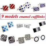 Enamel Epoxy Cufflink Classic Men Cuff Link