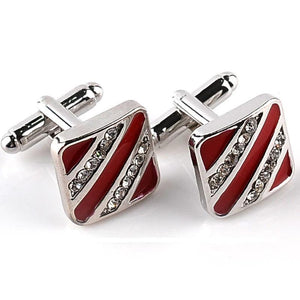 Red Wedding Cufflinks French Cuff Links High Business Abotoaduras