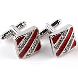 Red Wedding Cufflinks French Cuff Links High Business Abotoaduras