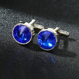 Personalized Round Cufflinks for Guests - Men's Gift