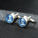 Personalized Round Cufflinks for Guests - Men's Gift