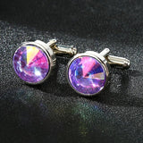 Personalized Round Cufflinks for Guests - Men's Gift