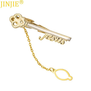 Shape Key Sword Feather Arrow Copper Metal Tie Clip for Men
