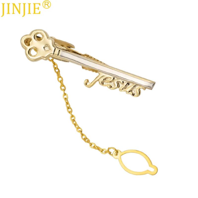 Shape Key Sword Feather Arrow Copper Metal Tie Clip for Men