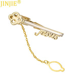 Shape Key Sword Feather Arrow Copper Metal Tie Clip for Men