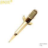 Shape Key Sword Feather Arrow Copper Metal Tie Clip for Men
