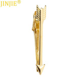 Shape Key Sword Feather Arrow Copper Metal Tie Clip for Men