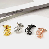 Adinkra Gye Nyame Cufflinks - African Symbol Stainless Steel Jewelry