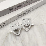 Stainless Steel Men's Grimace Cufflinks for Banquet
