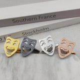 Stainless Steel Men's Grimace Cufflinks for Banquet