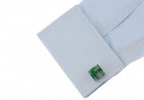 Green Circuit Board Cufflinks for Men
