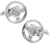 Men's Copper Steering Wheel Cufflinks