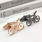 Stainless Steel Bicycle Cufflinks Classic French Suit Accessories
