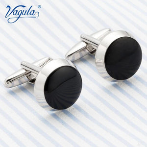 Classic Silver-color Painting Copper Men's Cufflink Suit Shirt Buttons