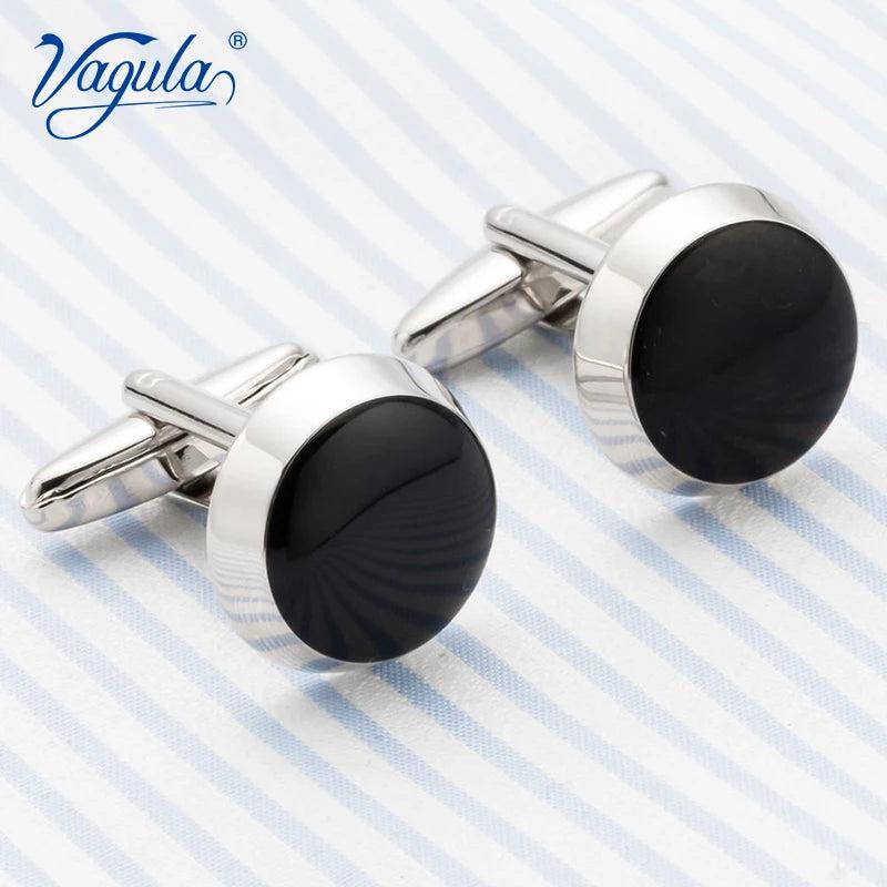 Classic Silver-color Painting Copper Men's Cufflink Suit Shirt Buttons