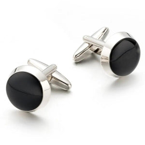 Classic Silver-color Painting Copper Men's Cufflink Suit Shirt Buttons