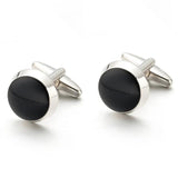 Classic Silver-color Painting Copper Men's Cufflink Suit Shirt Buttons