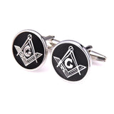 Stainless Steel Enamel French Masonic Cufflinks