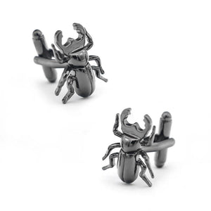 Gunblack Dung Beetle Cuff Links Copper Cufflinks