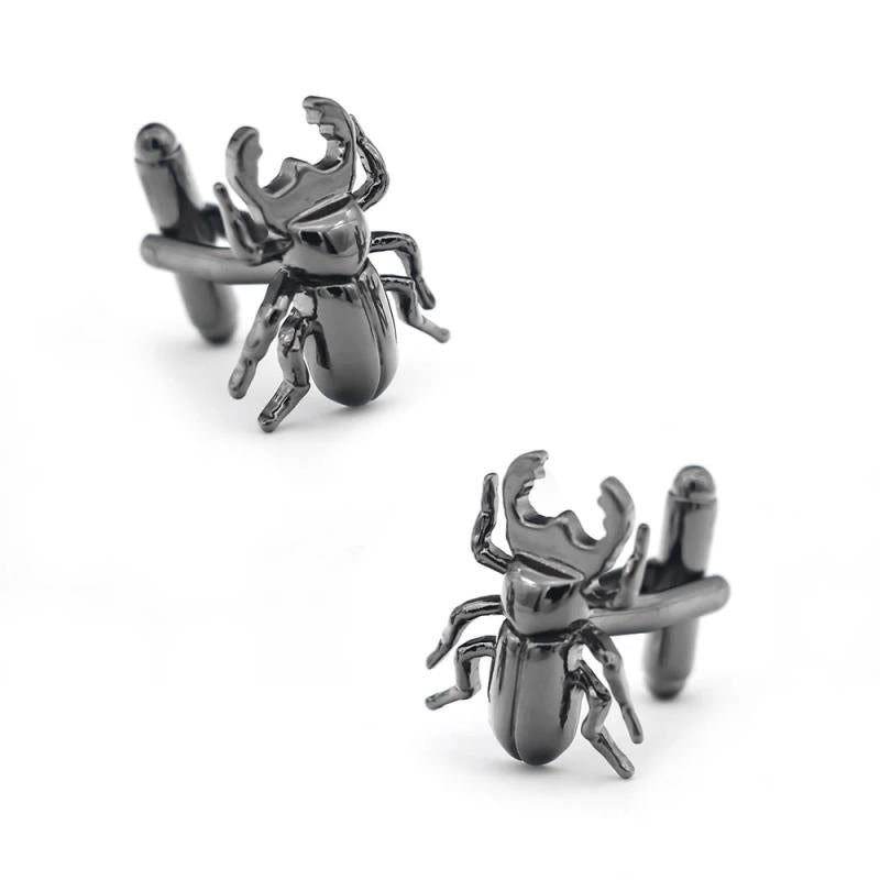 Gunblack Dung Beetle Cuff Links Copper Cufflinks