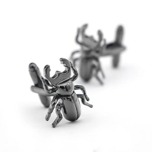 Gunblack Dung Beetle Cuff Links Copper Cufflinks
