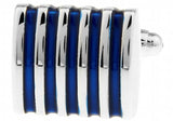 iGame 1 Pair Men's Cuff Links 4 Colors Red Pink Brass Stripes Business