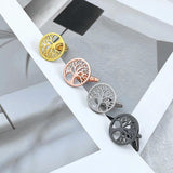 Life Tree Stainless Steel Personalized Cufflinks