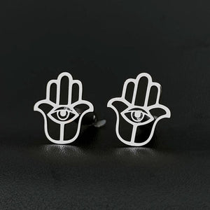 Hand of Fatima Jamsa Cufflinks for Men Jewish Jewelry