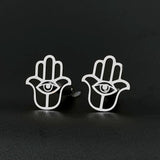 Hand of Fatima Jamsa Cufflinks for Men Jewish Jewelry