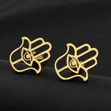 Hand of Fatima Jamsa Cufflinks for Men Jewish Jewelry