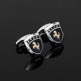French Men's Shirt Cufflinks Horse Logo by Car Logo