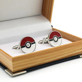 Men's Elf Game Cuff Links Red Pet Brass Cufflinks