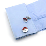 Men's Elf Game Cuff Links Red Pet Brass Cufflinks
