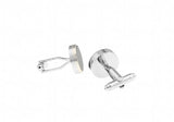 Copper Round Cufflinks - Men's Enamel Shirt Cuff Links