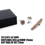 Wood Cufflinks For Mens Gift High Abotoaduras Gemelos Guests