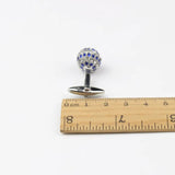 Gem Brass Cufflinks Imitated Crystal Golden Cuff Buttons Jewelry