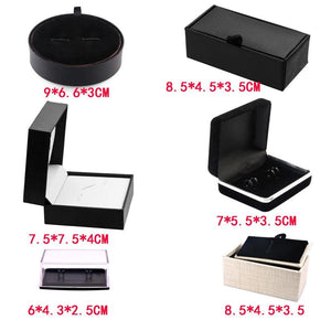 Velvet Cufflink Box Jewelry Storage Organizer Case