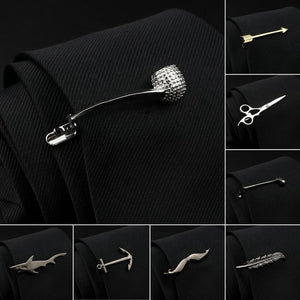 Men's Metal Tie Clip Necktie Tie Bar Clasp Pin Wedding Tie Jewelry
