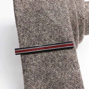 Elegant Wooden Metal Tie Clips Men Accessories Business Banquet Gift