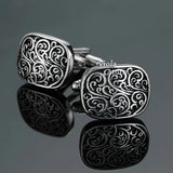 Vintage Embossed Pattern Cufflinks for Men