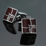 Vintage Embossed Pattern Cufflinks for Men