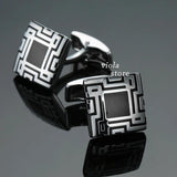 Vintage Embossed Pattern Cufflinks for Men