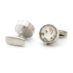 Personalized Round Button Cufflinks XK22S063