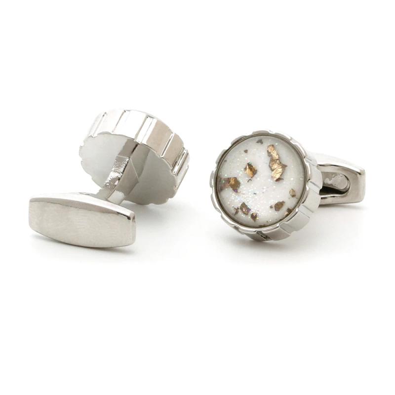Personalized Round Button Cufflinks XK22S063