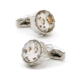 Personalized Round Button Cufflinks XK22S063